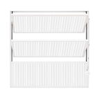 Janela Basculante Em Alumínio 040 X 040 X 2,5 Cm Branco Malta