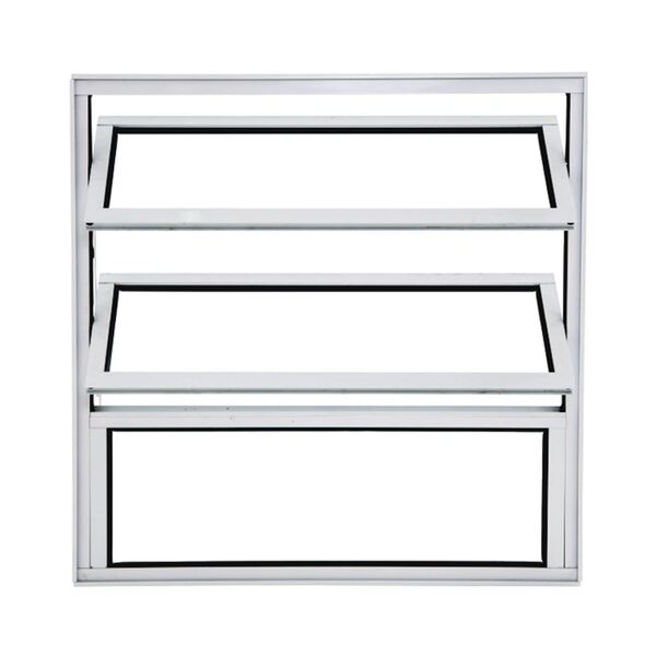 Janela Basculante Em Alumínio 100 X 060 X 3 Cm Branco Boldie