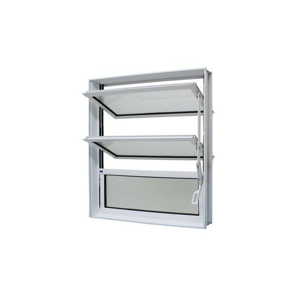 Janela Basculante Em Alumínio Branco Caribe Max 60x100x6cm 3