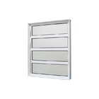 Janela Basculante Em Alumínio Branco Caribe Max 80x80x6cm 4 F