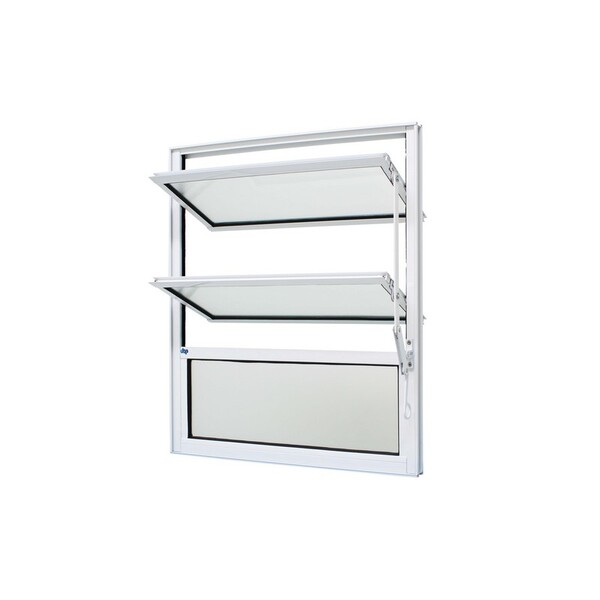 Janela Basculante Em Alumínio Branco Duraline Fix 60x80x3cm 3