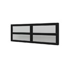 Janela Basculante Em Alumínio Preto Caribe Max 40x120x6cm 4 F