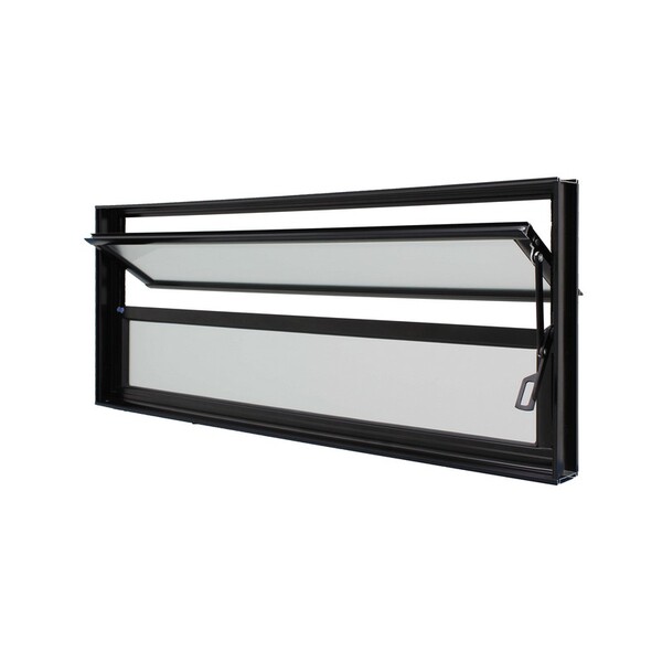 Janela Basculante Em Alumínio Preto Caribe Max 40x60x6cm 2 Fo