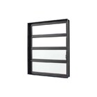 Janela Basculante Em Alumínio Preto Caribe Max 80x60x6cm 4 Fo