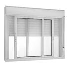 Janela C/persiana Integrada Alumínio Branco 2fls Móveis L20 -