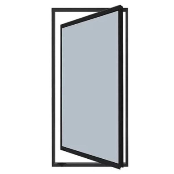 Janela Capelinha Em Alumínio Preto Classic - 100x40