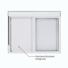 Janela Com 2 Folhas De Correr E Persiana Integrada 1,20x2,00