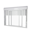 Janela com Persiana Integrada 2 Folhas Alumínio Pintado Branco Blackout 1,20x1,20m Linha Nobre CRV