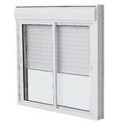 Janela com Persiana Integrada 2 Folhas Alumínio Pintado Branco Blackout Motorizado 110V 1,20x1,20m Linha Nobre CRV