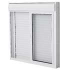 Janela com Persiana Integrada 2 Folhas Alumínio Pintado Branco Blackout Motorizado 110V 1,20x1,20m Linha Nobre CRV