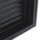 Janela com Persiana Integrada 2 Folhas Alumínio Pintado Preto Blackout Motorizado 220V 1,20x1,20m Linha Black Nobre CRV