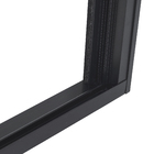 Janela com Persiana Integrada 2 Folhas Alumínio Pintado Preto Blackout Motorizado 220V 1,20x1,20m Linha Black Nobre CRV