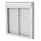 Janela com Persiana Integrada 2 Folhas Alumínio Pintado Branco Blackout Motorizado 110V 1,20x1,50m Linha Nobre CRV
