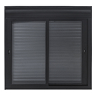 Janela com Persiana Integrada 2 Folhas Alumínio Pintado Preto Blackout Motorizado 110V 1,20x1,50m Linha Black Nobre CRV