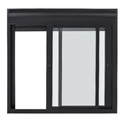 Janela com Persiana Integrada 2 Folhas Alumínio Pintado Preto Blackout Motorizado 110V 1,20x1,50m Linha Black Nobre CRV