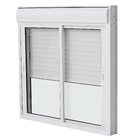 Janela com Persiana Integrada 2 Folhas Alumínio Pintado Branco Blackout Motorizado 220V 1,20x1,50m Linha Nobre CRV