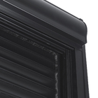 Janela com Persiana Integrada 2 Folhas Alumínio Pintado Preto Blackout Motorizado 220V 1,20x1,50m Linha Black Nobre CRV