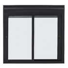 Janela com Persiana Integrada 2 Folhas Alumínio Pintado Preto Blackout Motorizado 220V 1,20x1,50m Linha Black Nobre CRV