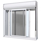 Janela Com Persiana Integrada 120x120x14cm Alumínio Branco Co