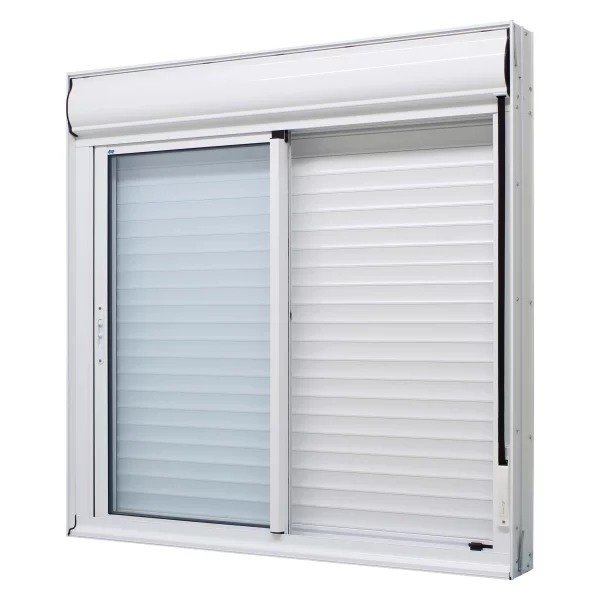 Janela Com Persiana Integrada 120x150x14cm Alumínio Branco Ac