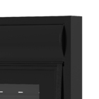 Janela com Persiana Integrada 2 Folhas Alumínio Pintado Preto Blackout 1,20x1,50m Linha Black Nobre CRV