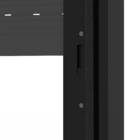 Janela com Persiana Integrada 2 Folhas Alumínio Pintado Preto Blackout 1,20x1,50m Linha Black Nobre CRV