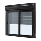 Janela Com Persiana Integrada Alumínio Preto 120x150x14cm Aci