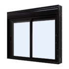 Janela Com Persiana Integrada Alumínio Preto 120x150x14cm Aci