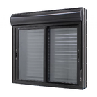 Janela Com Persiana Integrada Alumínio Preto 150x120x14cm Aci