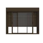 Janela Com Persiana Integrada Em Alumínio 2 Folhas Bronze - 1