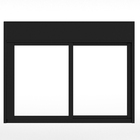 Janela com Persiana Integrada 2 Folhas Alumínio Pintado Preto Blackout Sob Medida Linha 25 OGB Esquadrias