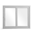 Janela com Proteção Térmica de Correr Lisa PVC Vidro Duplo 6mm 1,00x1,20m Shine
