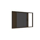 Janela Com Veneziana De Alumínio 3 Folhas Bronze - 100x150