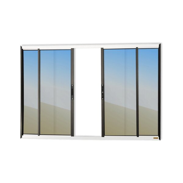 Janela Confort 4 Folhas Vidro Reflex 100cm X 120cm Brimak Mix