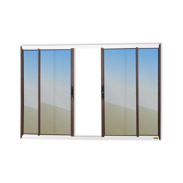 Janela Confort 4 Folhas Vidro Reflex 100cm X 150cm Brimak Mix
