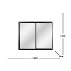 Janela Correr 2 Folhas Móveis Sem Grade Vidro Liso 120x100cm