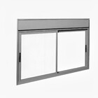 Janela de Correr 2 Folhas Alumínio Pintado Cinza com Persiana Integrada 220V e Tela Sob Medida Linha 25 OGB Esquadrias