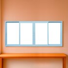 Janela Correr 4 Folhas Vidro 150cm X 120cm Vidro Temperado 6c