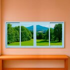 Janela Correr 4 Folhas Vidro 150cm X 120cm Vidro Temperado 6c