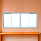 Janela Correr 4 Folhas Vidro 200cm X 100cm Vidro Temperado 6c