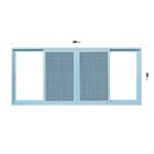 Janela Correr Com Tela Mosquiteira 2,00x1,00m Vidro Temperado