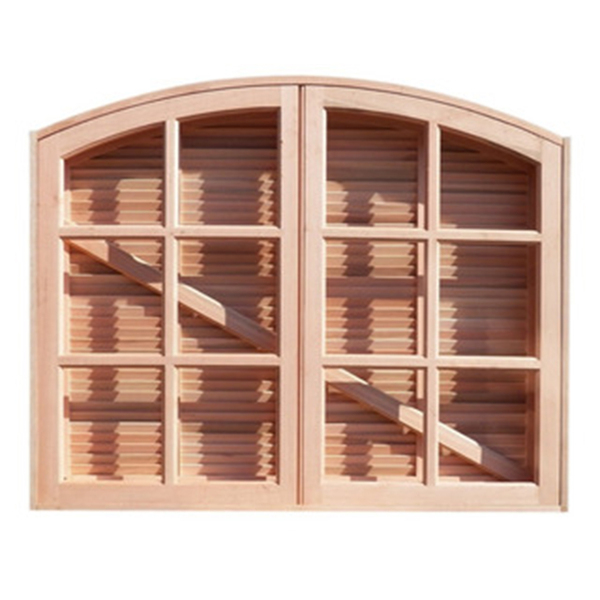 Janela De Abrir / Abrir Em Arco De Madeira Padrão Cedro Esqua