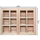 Janela De Abrir / Abrir Reto De Madeira Padrão Cedro Batentes