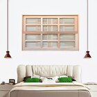 Janela De Abrir / Guilhotina Reto De Madeira Padrão Cedro Bat