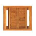 Janela De Abrir Horizontal Com Visor Lateral - Madeira Maciça