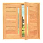 Janela De Abrir Horizontal Com Visor - Madeira Maciça - Angel