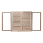 Janela Veneziana de Abrir Madeira Eucalipto EWK 140 1,00x1,00m Rondosul
