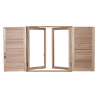 Janela Veneziana de Abrir Madeira Eucalipto EWK 140 1,00x1,00m Rondosul