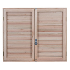 Janela Veneziana de Abrir Madeira Eucalipto EWK 140 1,00x1,00m Rondosul