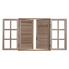 Janela Veneziana de Abrir Madeira Eucalipto EWK 150 1,00x1,40m Rondosul